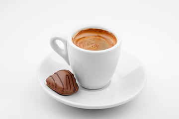 cup coffe espreso ,isolated white background.