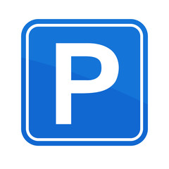 Street Road Sign Parking Area