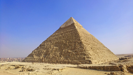 Fototapeta na wymiar Pyramid of Khafre Giza, Egypt 