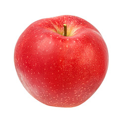 Fresh red apple isolated on white background with clipping path