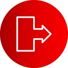 Fototapeta premium Right Direction Arrow Icon For Your Project