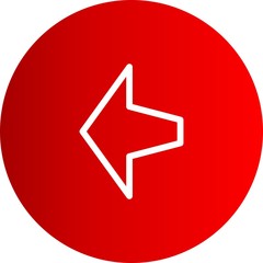 Left Direction Arrow Icon For Your Project