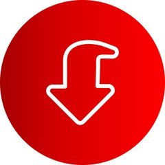 Down Direction Arrow Icon For Your Project