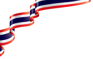 Thailand flag, vector illustration on a white background