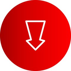 Down Direction Arrow Icon For Your Project