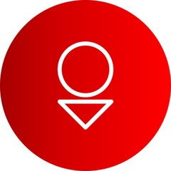 Down Direction Arrow Icon For Your Project