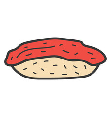 Hand drawn vector of cupcake