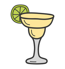 Hand drawn doodle of cocktail icon