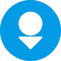 Down Direction Arrow Icon For Your Project