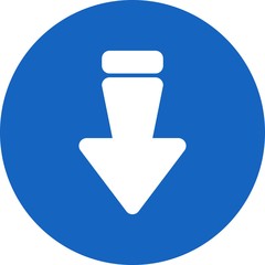 Down Direction Arrow Icon For Your Project