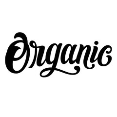 Organic hand lettering, brush calligraphy isolated on white background. Typographic  vector illustration. © Ann Lou