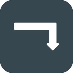 Down Direction Arrow Icon For Your Project