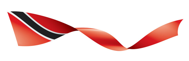 Naklejka premium trinidad and tobago flag, vector illustration on a white background