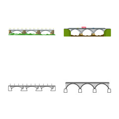 Vector design of connection and design icon. Set of connection and side stock symbol for web.