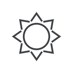 Line icon sun