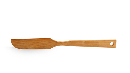 wooden spoon isolated on white background