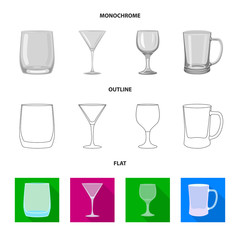 Isolated object of form and celebration logo. Collection of form and volume stock symbol for web.