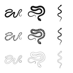 Obraz premium Vector design of mammal and danger sign. Collection of mammal and medicine vector icon for stock.