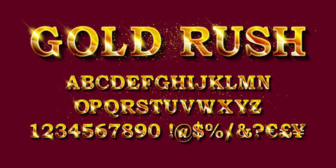 Obraz premium Vector handmade font.