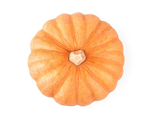fresh pumpkin on white background.