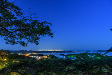 matsushima bay night view 宮城県 松島湾の夜景