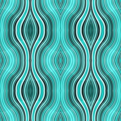 modern curvy antique medium turquoise, dark slate gray and pale turquoise color background. seamless pattern can be used for fabric, texture, decorative or wallpaper design