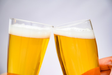 ビールで乾杯