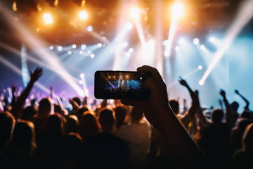 Photo for social networks at the concert