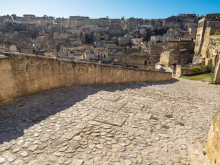 Matera top view from a stair