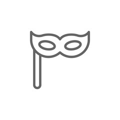 Carnival mask, Italy icon. Element of Italy icon. Thin line icon for website design and development, app development. Premium icon