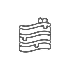 Lasagne, Italy icon. Element of Italy icon. Thin line icon for website design and development, app development. Premium icon