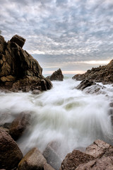 Obraz premium Strong waves at Banana Beach