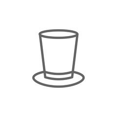 Top hat, Italy icon. Element of Italy icon. Thin line icon for website design and development, app development. Premium icon