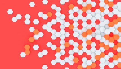 hexagon shapes modern background