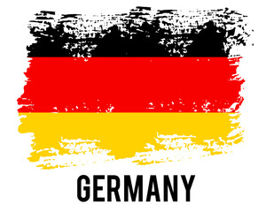 Germany flag, official colors and proportion correctly. National Germany flag. Vector illustration. EPS10.