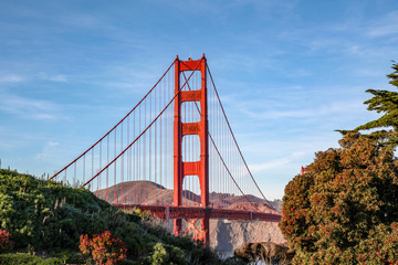 View of the Golden Gate Bridge . San Francisco, California, USA