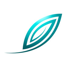 leaf logo template in the form of abstract
