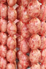 Fototapeta premium grilled sausage asia delicious at street food