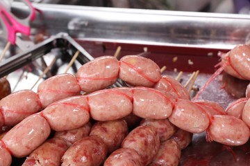 grilled sausage asia delicious at street food