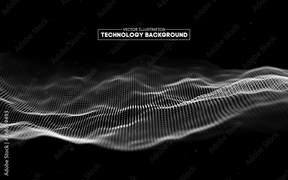 Poster abstract technology background. background 3d grid.cyber technology ai tech wire network futuristic 