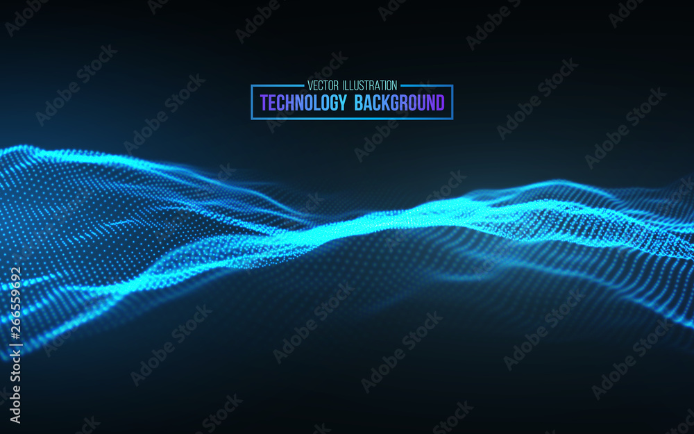 Poster abstract technology background. background 3d grid.cyber technology ai tech wire network futuristic 