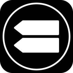 Left Direction Arrow Icon For Your Project