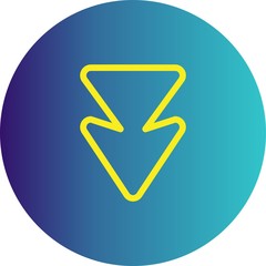 Down Direction Arrow Icon For Your Project