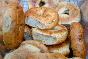 bagels with poppy seeds