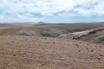 Morocco's Agafay desert near Marrakech. Empty, arid landscape.