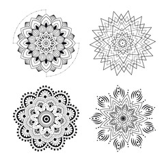 Mandala vector illustration. Circle ethnic decorative ornament.