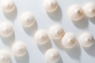 meringue background on white top