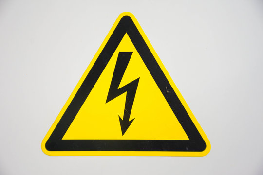 high voltage warning hazard sign