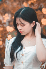 Fototapeta premium Portrait of young girl