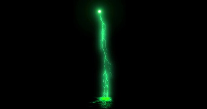 3D rendering of lightning strikes